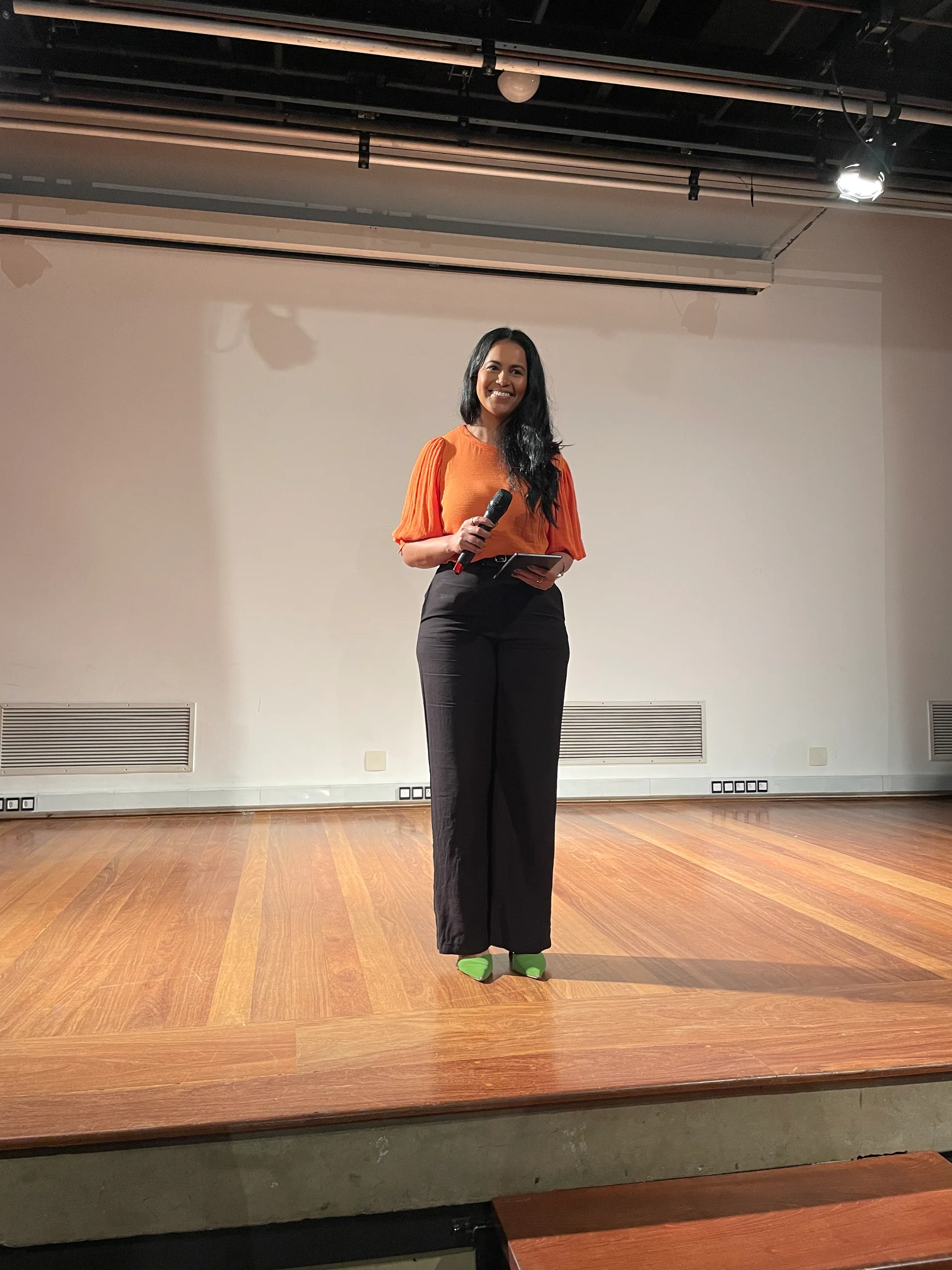 Janice Correia no palco